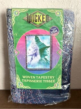 Universal Wicked Woven Tapestry
50x64 100% Polyester Made in USA
Elphaba Glinda